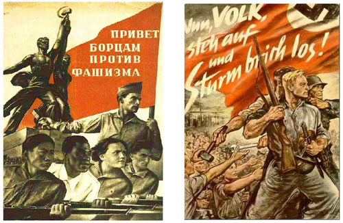 Sovjetski i nacistički poster